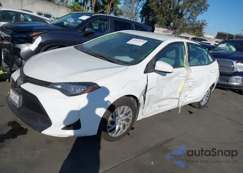 2018 Toyota Corolla Le from USA, damaged, VIN 5YFBURHE6JP776349